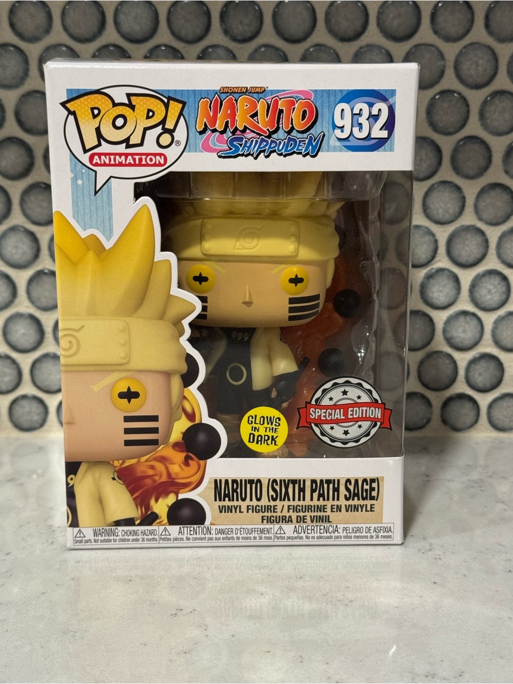 Funko Pop 932 Naruto Shippuden Sixth Path Sage Glows-in-the-Dark Special Edition
